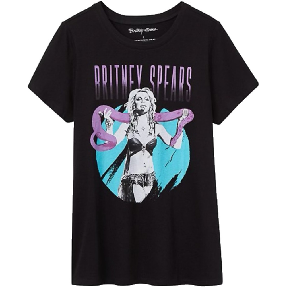 Torrid Plus Size 00 Britney Spears w/ Snake Women's Top Pop Star Music Singer